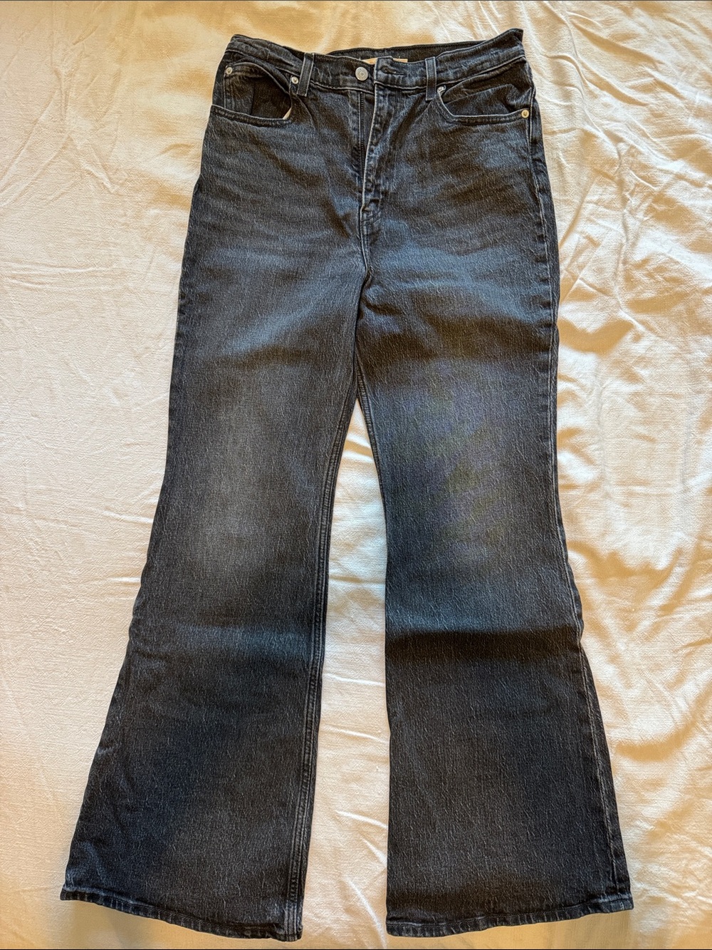 Women's High-Rise Black Flared Jeans size 29